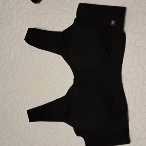 Black Honeylove V-Neck Bra